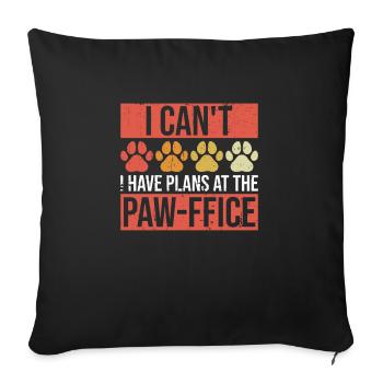 Hunde-hindernis-trainingsdesign Für - Housse de coussin décorative 45 x 45 cm - noir - Devant