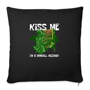 Flipper St. Ptaricks Day Design Mit - Sofa pillowcase 17,3'' x 17,3'' (45 x 45 cm) - black - Front
