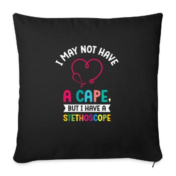 School Nurse Medical Nursing Nurse Appreciation - Sofa pillowcase 17,3'' x 17,3'' (45 x 45 cm) - black - Front