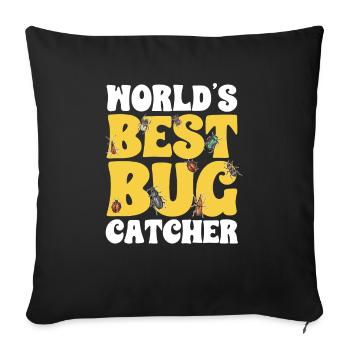Insect collectors, insects, beetle lovers, entomologists - Sofa pillowcase 17,3'' x 17,3'' (45 x 45 cm) - black - Front