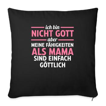 Mutter Muttertag Mama - Sofakissenbezug 45 x 45 cm - Schwarz - Vorne