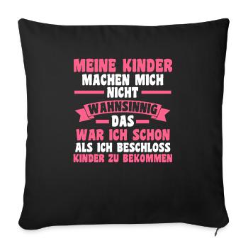 Mutter Muttertag Mama - Sofakissenbezug 45 x 45 cm - Schwarz - Vorne