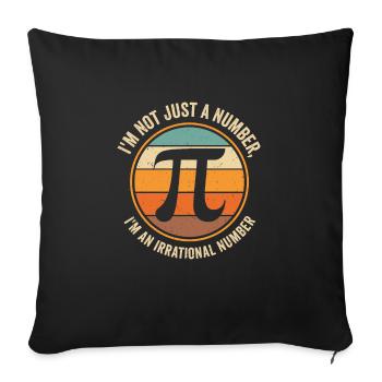 Pi Tag Retro Math Pi Symbol Math Number - Housse de coussin décorative 45 x 45 cm - noir - Devant