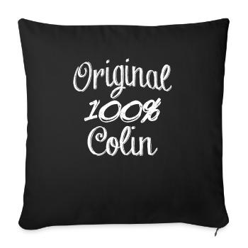 Original 100% Colin - Sofa pillowcase 17,3'' x 17,3'' (45 x 45 cm) - black - Front