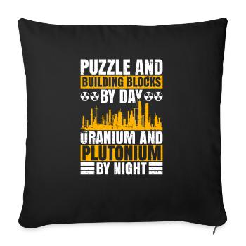 Nuclear Energy Nuclear Engineer Dad Und Nuclear - Sofa pillowcase 17,3'' x 17,3'' (45 x 45 cm) - black - Front