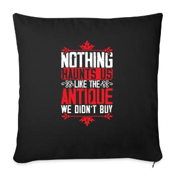 Antiquing Antique Lover Antique Hunting Antiquer - Sofa pillowcase 17,3'' x 17,3'' (45 x 45 cm) - black - Front