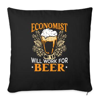Wirtschaftswissenschaftler Wirtschaftslehrer Beruf Wirtschaft Wirtschaft - Sofakissenbezug 45 x 45 cm - Schwarz - Vorne