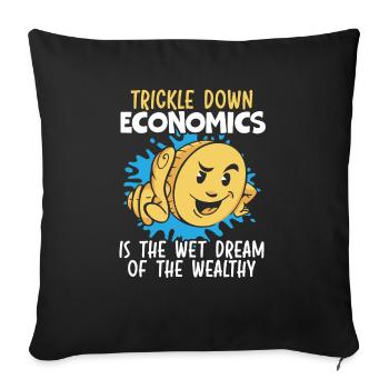 Économiste Professeur d’économie Profession Économie - Housse de coussin décorative 45 x 45 cm - noir - Devant
