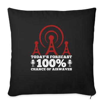 Amateurfunk-design Für Amateurfunker - Housse de coussin décorative 45 x 45 cm - noir - Devant