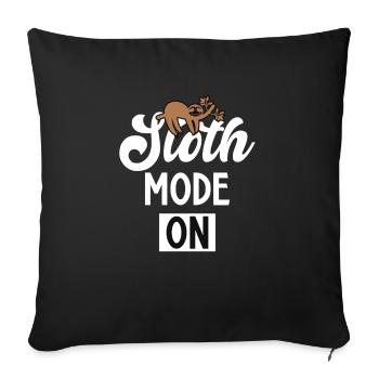 Paresseux Dire Humour Drôle Sarcasme Paresseux Paresseux - Housse de coussin décorative 45 x 45 cm - noir - Devant