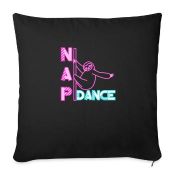 Paresseux Dire Humour Drôle Sarcasme Paresseux Paresseux - Housse de coussin décorative 45 x 45 cm - noir - Devant