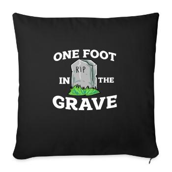 One Leg Joke Humor Gift - Sofa pillowcase 17,3'' x 17,3'' (45 x 45 cm) - black - Front
