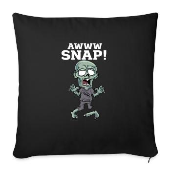 Ein Bein Witz Humor Geschenk - Sofakissenbezug 45 x 45 cm - Schwarz - Vorne
