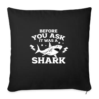 Ein Bein Witz Humor Geschenk - Sofakissenbezug 45 x 45 cm - Schwarz - Vorne