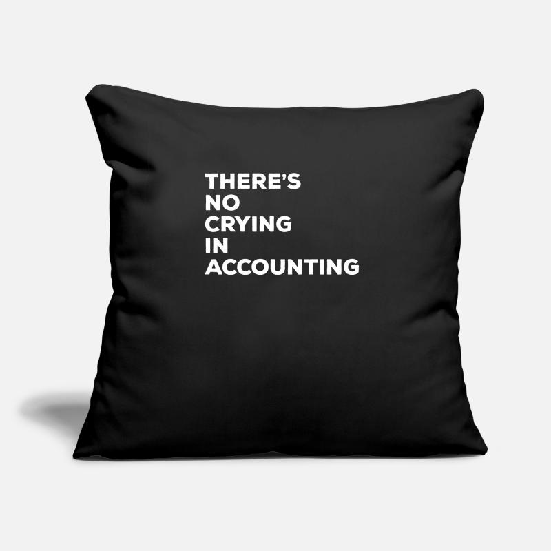 Il n’y a pas de pleurs chez Comptable comptable CPA Housse de coussin décorative 45 x 45 cm