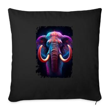 Mammouth - Housse de coussin décorative 45 x 45 cm - noir - Devant