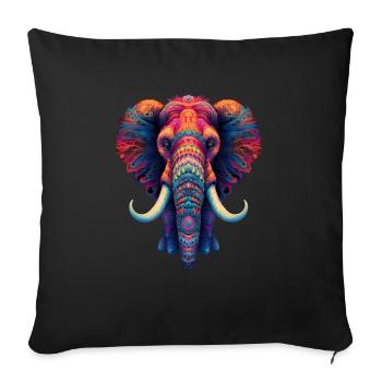 Mammut - Sofakissenbezug 45 x 45 cm - Schwarz - Vorne
