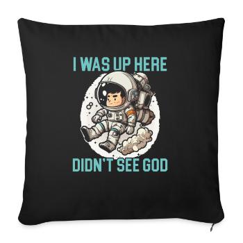 Atheism Anti-Religion Agnostic Freethinker Atheist - Sofa pillowcase 17,3'' x 17,3'' (45 x 45 cm) - black - Front