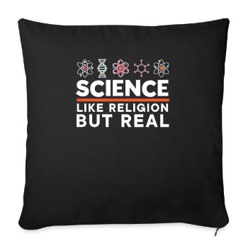 Atheism Anti-Religion Agnostic Freethinker Atheist - Sofa pillowcase 17,3'' x 17,3'' (45 x 45 cm) - black - Front