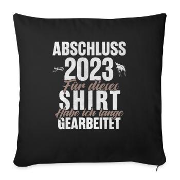 Abschluss 2023 - Sofakissenbezug 45 x 45 cm - Schwarz - Vorne