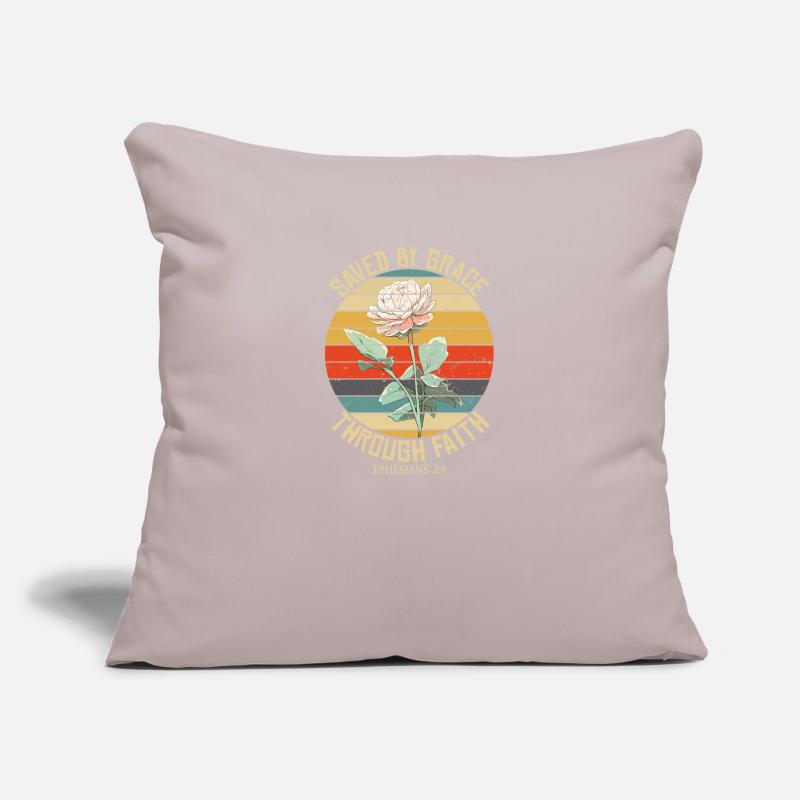Saved By Grace Ephesians Scripture Christian Cute Sofa pillowcase 17,3'' x 17,3'' (45 x 45 cm)