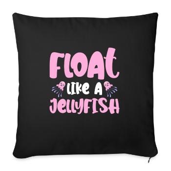 Méduses Méduses Ocean Sea Life Motif - Housse de coussin décorative 45 x 45 cm - noir - Devant