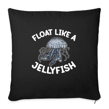 Méduses Méduses Ocean Sea Life Motif - Housse de coussin décorative 45 x 45 cm - noir - Devant