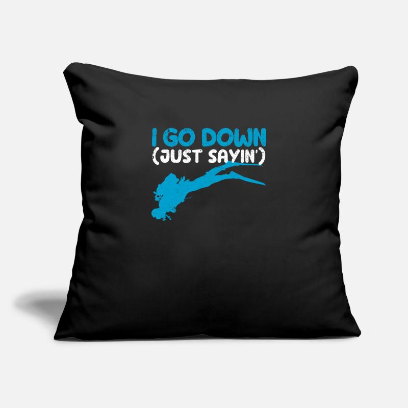 I'm going down, just like that Funny diving Sofa pillowcase 17,3'' x 17,3'' (45 x 45 cm)