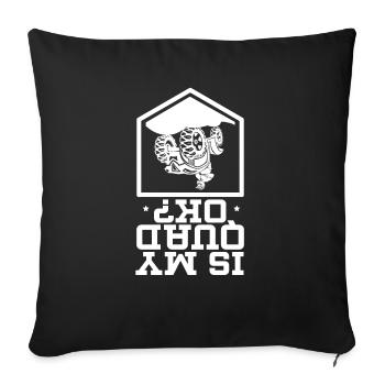 ATV Lover Quad Bike ATV Outdoor Mudding Offroading - Sofa pillowcase 17,3'' x 17,3'' (45 x 45 cm) - black - Front