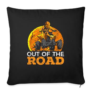 ATV Lover Quad Bike ATV Outdoor Mudding Offroading - Sofa pillowcase 17,3'' x 17,3'' (45 x 45 cm) - black - Front