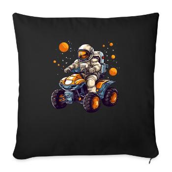 ATV Lover Quad Bike ATV Outdoor Mudding Offroading - Housse de coussin décorative 45 x 45 cm - noir - Devant