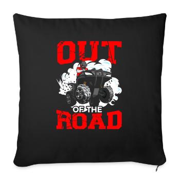 ATV Lover Quad Bike ATV Outdoor Mudding Offroading - Sofa pillowcase 17,3'' x 17,3'' (45 x 45 cm) - black - Front