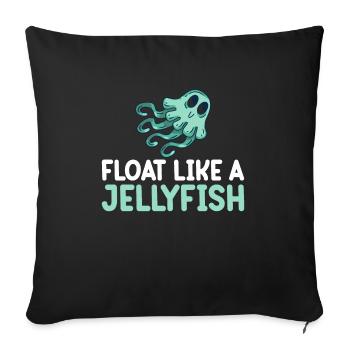 Méduses Méduses Ocean Sea Life Motif - Housse de coussin décorative 45 x 45 cm - noir - Devant