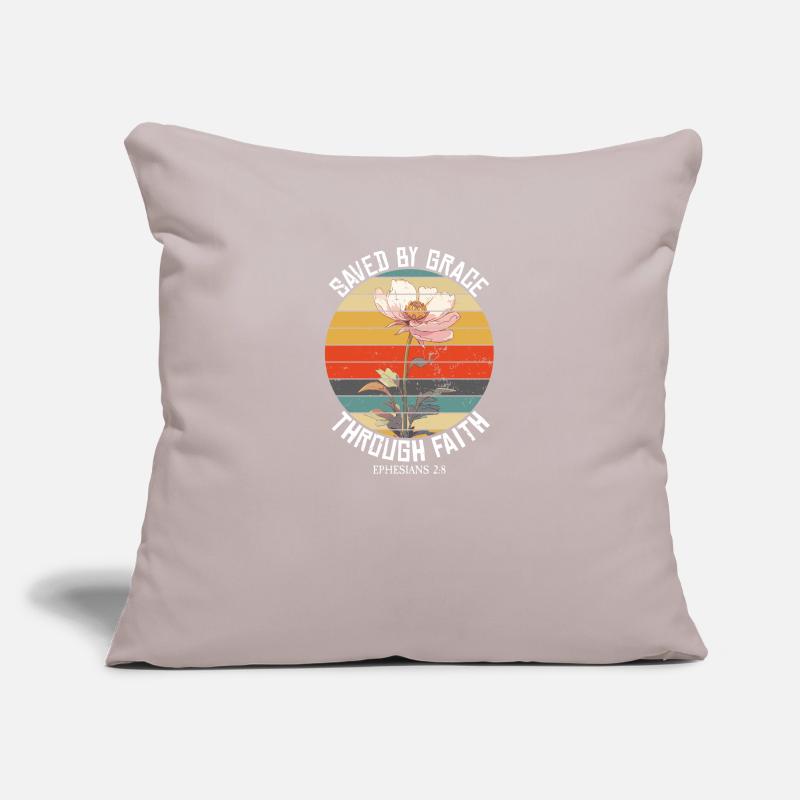 Saved By Grace Ephesians Bible Scriptures Cool Sofa pillowcase 17,3'' x 17,3'' (45 x 45 cm)