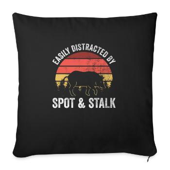 Schweineentfernungstechniker Design Für Die - Housse de coussin décorative 45 x 45 cm - noir - Devant