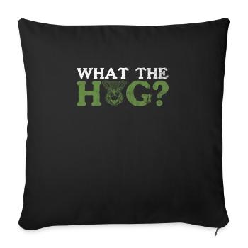 Schweinejagd-design Für - Sofa pillowcase 17,3'' x 17,3'' (45 x 45 cm) - black - Front
