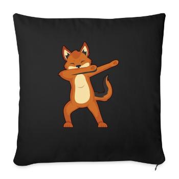Jackal - Sofa pillowcase 17,3'' x 17,3'' (45 x 45 cm) - black - Front
