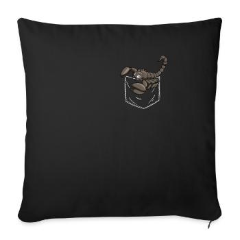 Scorpion - Housse de coussin décorative 45 x 45 cm - noir - Devant