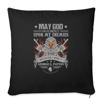 usa biker - Housse de coussin décorative 45 x 45 cm - noir - Devant