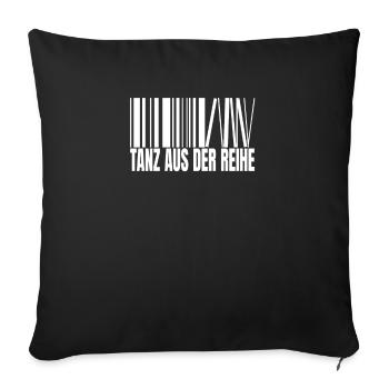 Tanz aus der Reihe Techno Musik Elektronische - Sofakissenbezug 45 x 45 cm - Schwarz - Vorne