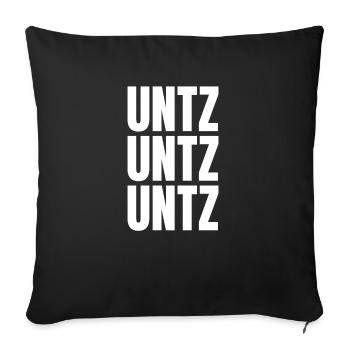 Unzt Unzt Ubtz Techno Musik Festival Outfit - Sofakissenbezug 45 x 45 cm - Schwarz - Vorne