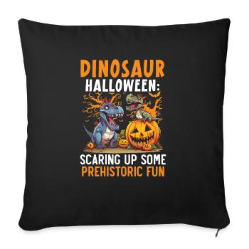 Dinosaur Halloween Trick Or Treat Dino Lover - Sofa pillowcase 17,3'' x 17,3'' (45 x 45 cm) - black - Front