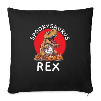 Dinosaur Halloween Trick Or Treat Dino Lover - Sofa pillowcase 17,3'' x 17,3'' (45 x 45 cm) - black - Front