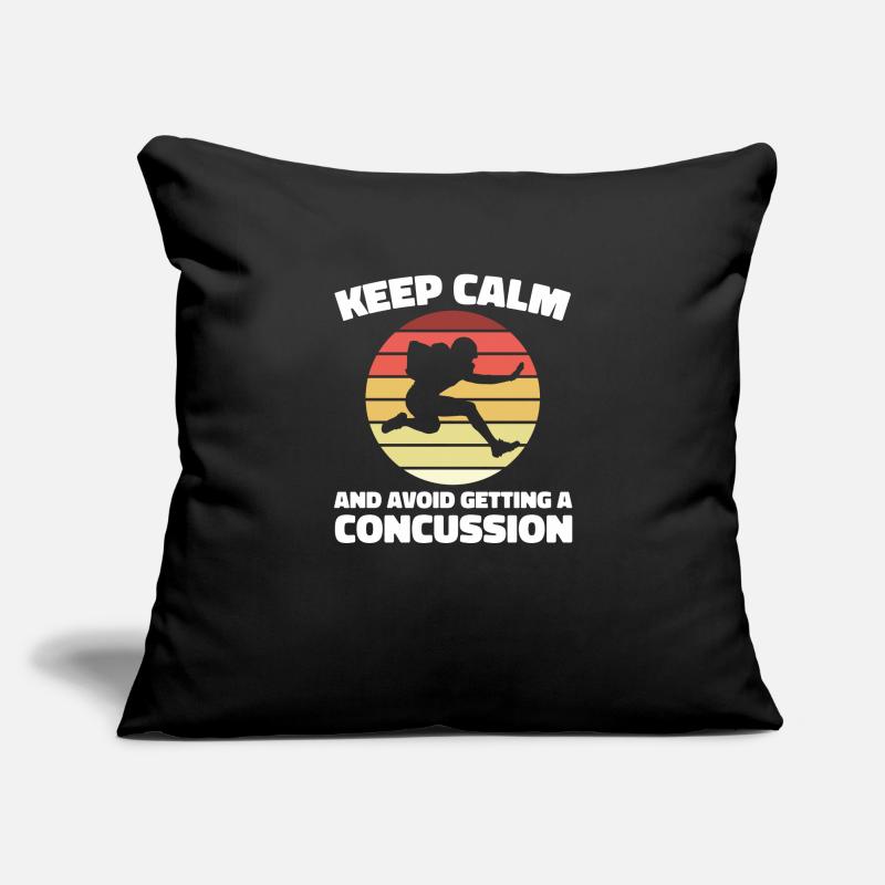 Staying calm and having a concussion Sofa pillowcase 17,3'' x 17,3'' (45 x 45 cm)