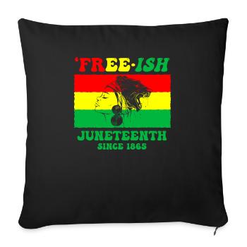 Juneteenth June 1865 Black History African - Sofa pillowcase 17,3'' x 17,3'' (45 x 45 cm) - black - Front