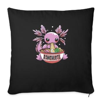 Offrez-vous le délice avec - Housse de coussin décorative 45 x 45 cm - noir - Devant