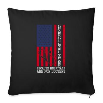 Forensisches Pflegedesign Für - Housse de coussin décorative 45 x 45 cm - noir - Devant