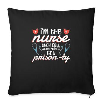 Forensisches Pflegedesign Für - Housse de coussin décorative 45 x 45 cm - noir - Devant