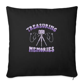 Caregiver Alzheimer's Awareness Medical Caregiving - Sofa pillowcase 17,3'' x 17,3'' (45 x 45 cm) - black - Front