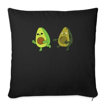 Avocat Zombie - Housse de coussin décorative 45 x 45 cm - noir - Devant